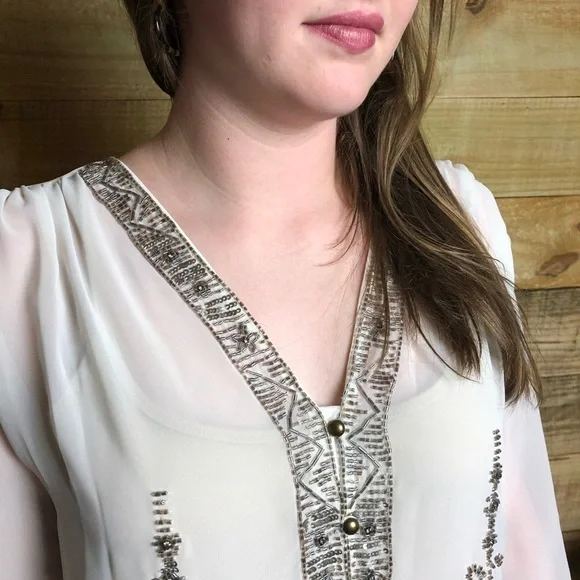 Anthropology/Tracy Reese, swingy beaded top, NWT - Picture 7 of 13